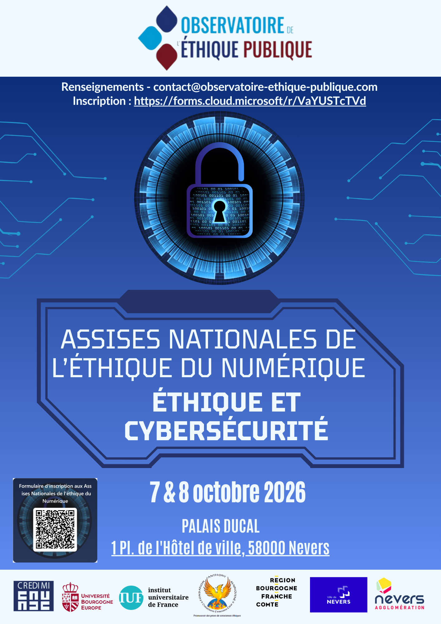 Photo de l'article : 20261007 - Assises nationales de l'éthique du numérique 