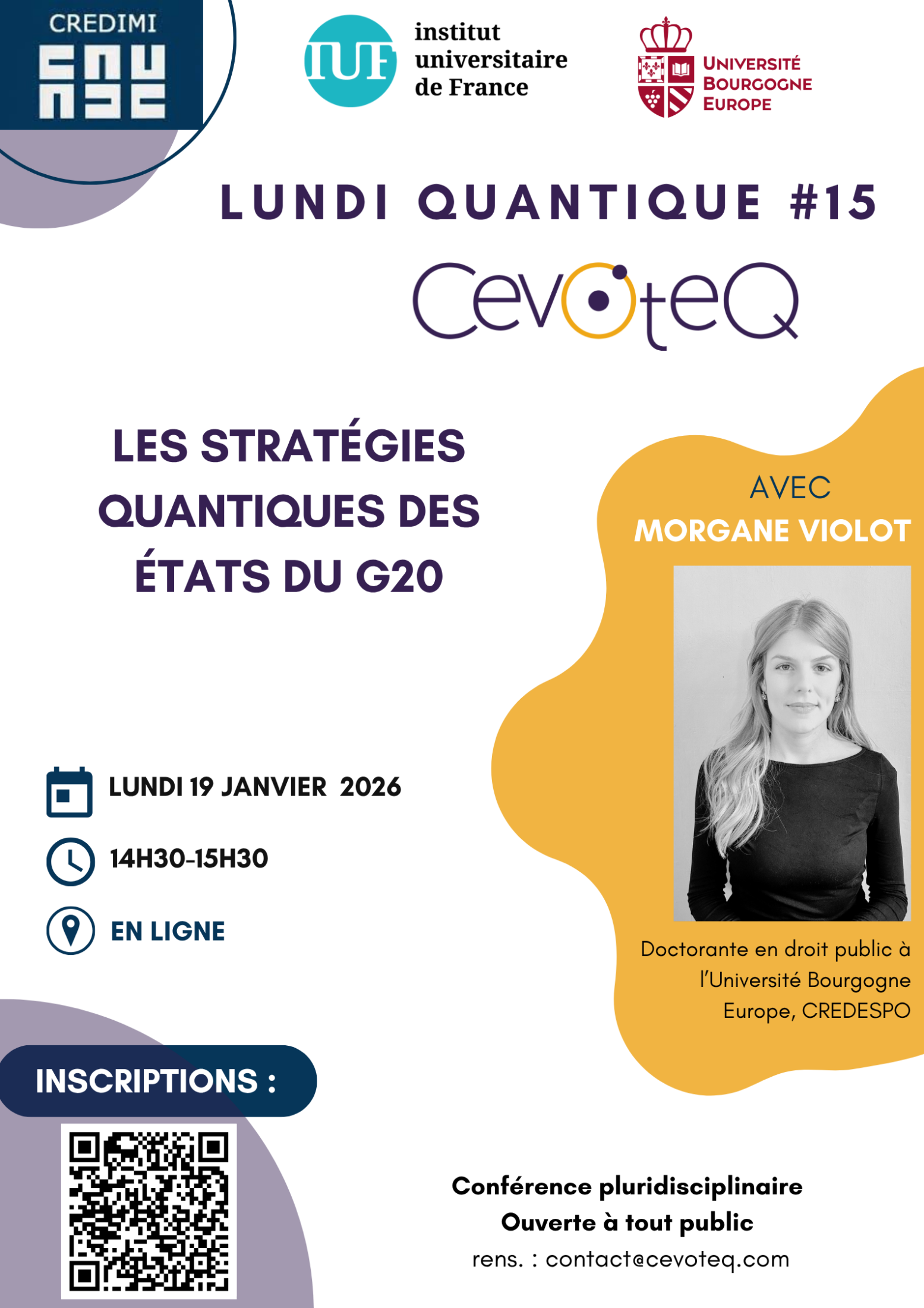 Photo de l'article : 20260119 - Lundi Quantique #15 avec Morgane Violot, 