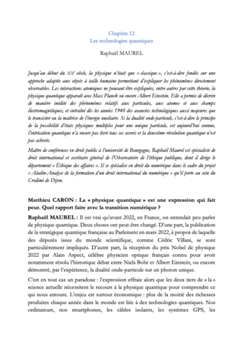 Photo de l'article : R. Maurel, 